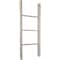 Ekena Millwork 19"W x 48"H x 3 1/2"D Vintage Farmhouse 3 Rung Ladder, Barnwood Decor Collection, Chalk Dust White DECR019X048X04LDRWH - alternate 1